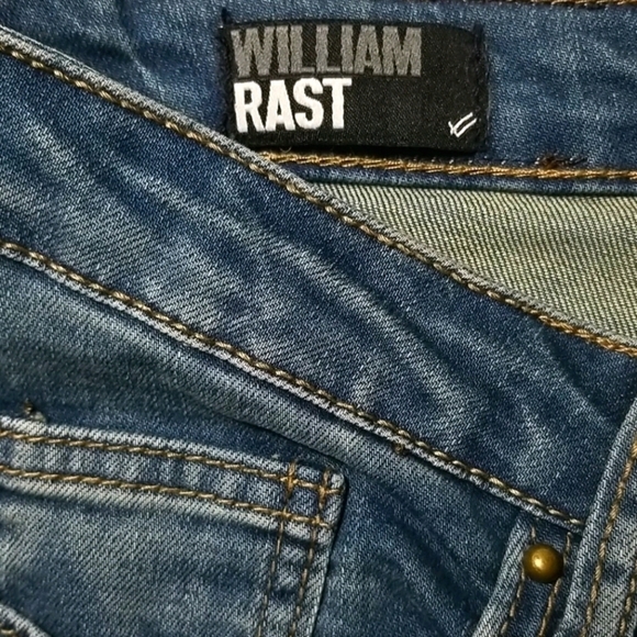 William Rast Studded Skinny Blue Jeans - Picture 6 of 7